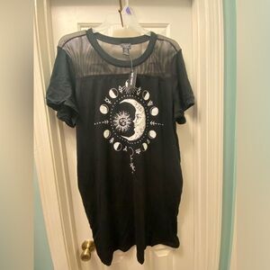 NWT 4 Sun Moon Mesh Tee Dress